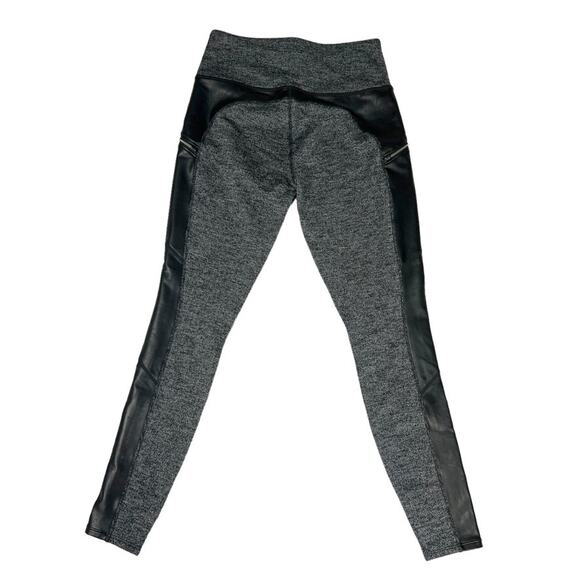 Athleta Leggings Luxe Metro Drifter Grey Herringbone Pull On Womens Small Casual - Picture 2 of 15